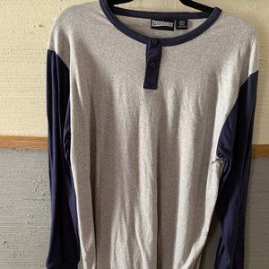 Pennant Gray/Blue Long Sleeve Shirt